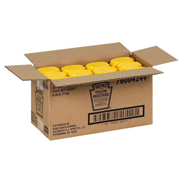 Heinz Heinz Yellow Mustard 8 oz. Can, PK12 10013000002117 - main